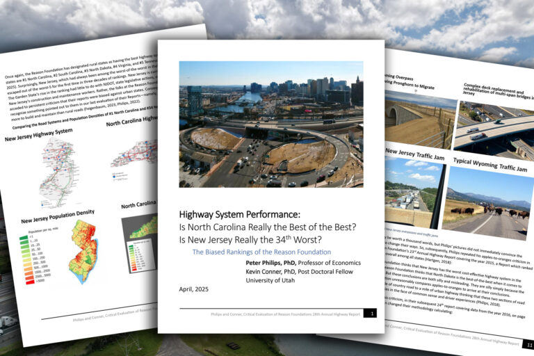 Critique of the Reason Foundation’s Infrastructure Report Methodology