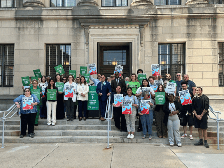 Climate Advocates and Legislative Leaders Rally at Statehouse to Call for 100% Clean Energy by 2035 Legislation