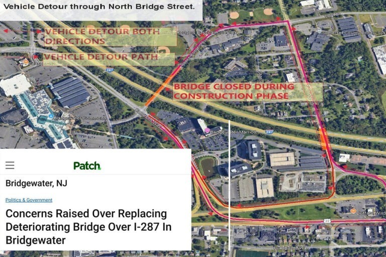 Concerns Raised Over Replacing Deteriorating Bridge Over I-287 In Bridgewater [Bridgewater Patch]