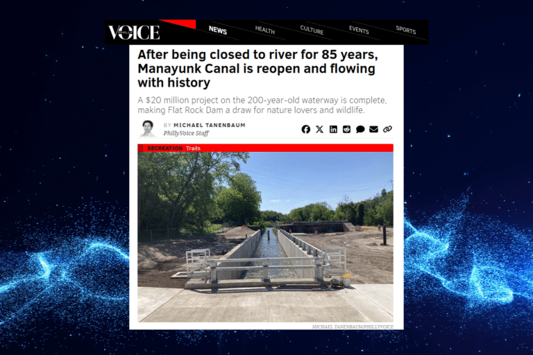 Manayunk Canal Reopens After 85 Years, Restoring Flow and Wildlife [The Philly Voice]