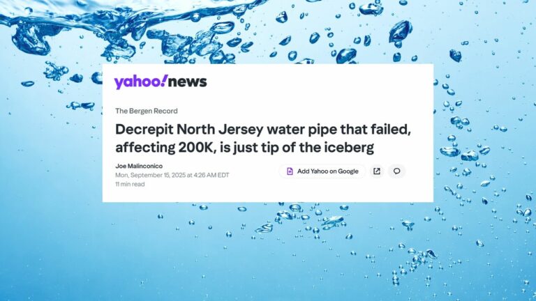 Paterson pipe collapse exposes Passaic Valley Water Commission’s aging infrastructure [Yahoo News]