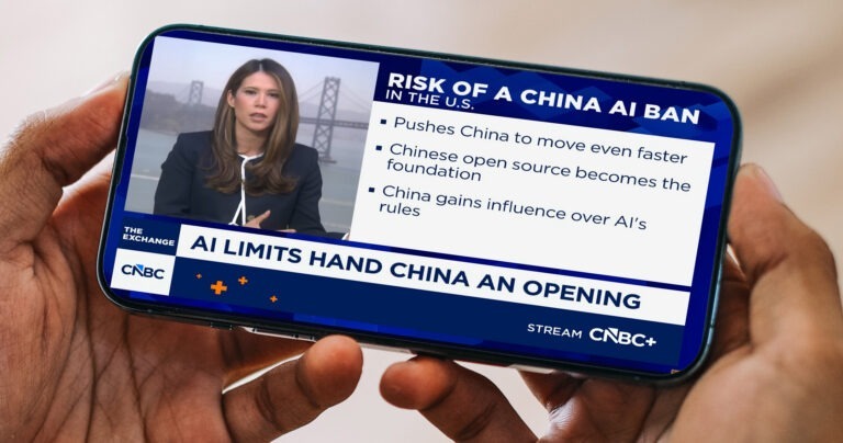 Limiting access to top AI models in the U.S. could hand China an opening as capability gap narrows [CNBC TV]